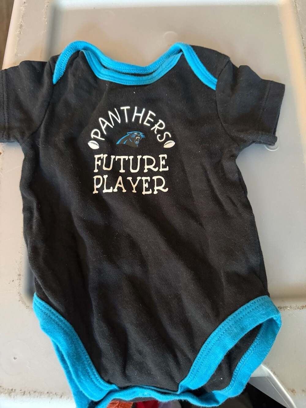 NFL Baby Carolina Panthers Future Player Bodysuit Black 0-3 Months